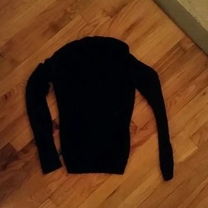 Black cowl neck sweater