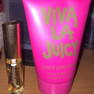 Viva la juicy lotion& juicy couture perfume
