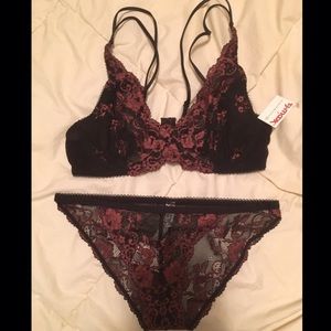 Free People Lace Bra and Panty Set