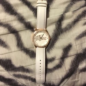 White and Gold Lacoste Watch