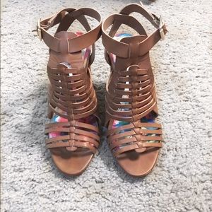 Steve Madden Cognac Heeled Sandal