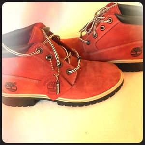 Timberland boots red and black