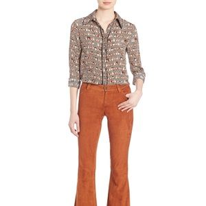 Brand new Alice + Olivia silk long-sleeve blouse