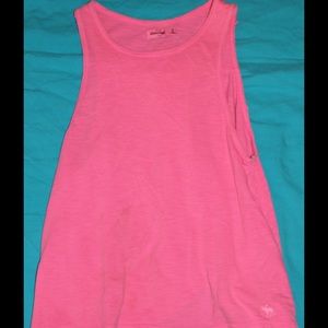 ABERCROMBIE KIDS PINK MUSCLE TANK WITH OPEN BACK