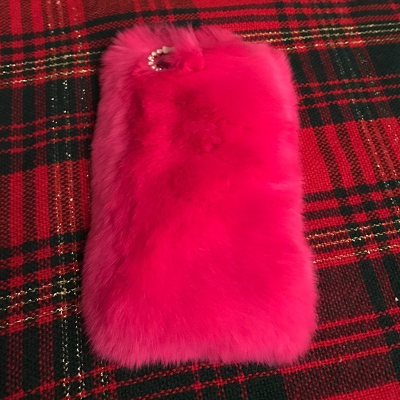 iPhone 6  Real fur cell phone case NEW