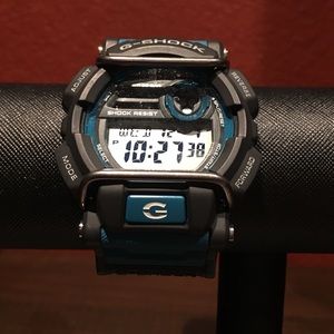 Turquoise & Black G-Shock Watch
