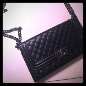 Cute Chanel like iPhone 6 Plus trifold case