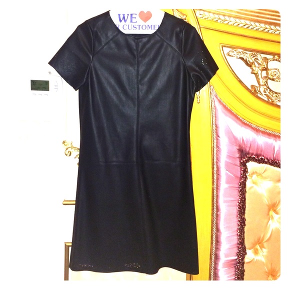 Zara faux leather dress