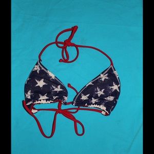 AMERICAN FLAG REVERSABLE BIKKINI TOP