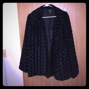 Oversized velvet jacket