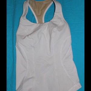 LULULEMON WHITE LUXTREME RAZORBACK