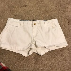 White shorts by Abercrombie and Fitch