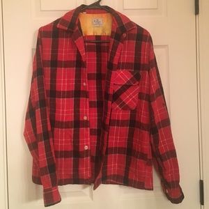 Vintage Oxford (not Patagonia) plaid wool flannel