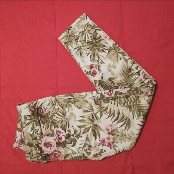 Tropical Palm Tree Skinny Jeans