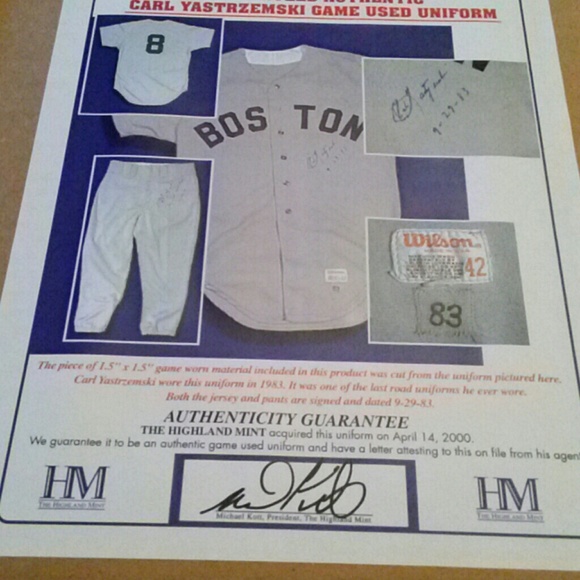 CARL YASTRZEMSKI GAME USED UNIFORM COLLECTION - Picture 2 of 2