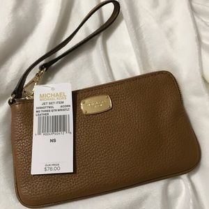 Brand NWT MK Medium Acorn Wristlet