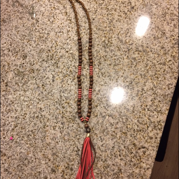 Long tassel necklace