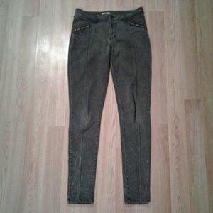 Faded black skinny jeans
