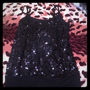 Sequin Strappy Top