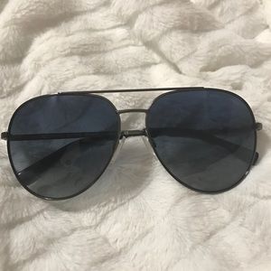 Authentic MK Unisex Gunmetal Rodinara Aviators