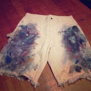 Painted mural shorts dickies brand  32waist