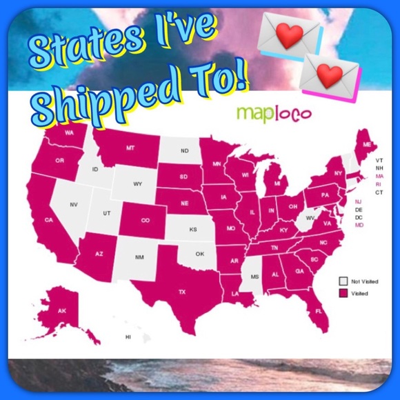📬States I've Shipped To - Picture 1 of 1