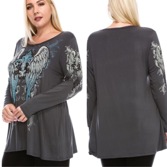 GORGEOUS STONE DESIGN TUNIC! - Picture 3 of 4