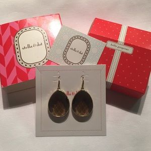 Stella & Dot Serenity Stone Drops- Smoky