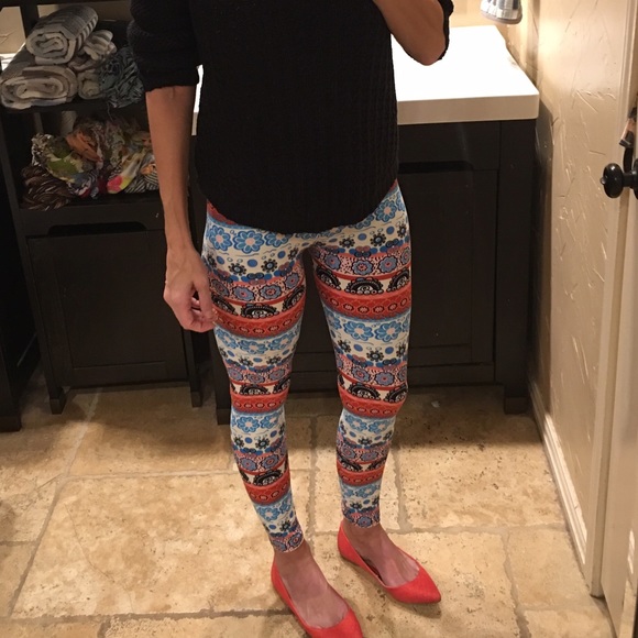 ITZON Leggings! Colorful & Fun!  I 💕 - Picture 2 of 4