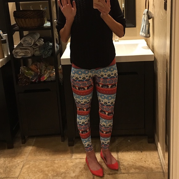ITZON Leggings! Colorful & Fun!  I 💕 - Picture 4 of 4