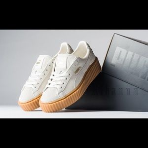 White Suede Puma Rihanna FENTY Creepers SZ 6.5 & 7