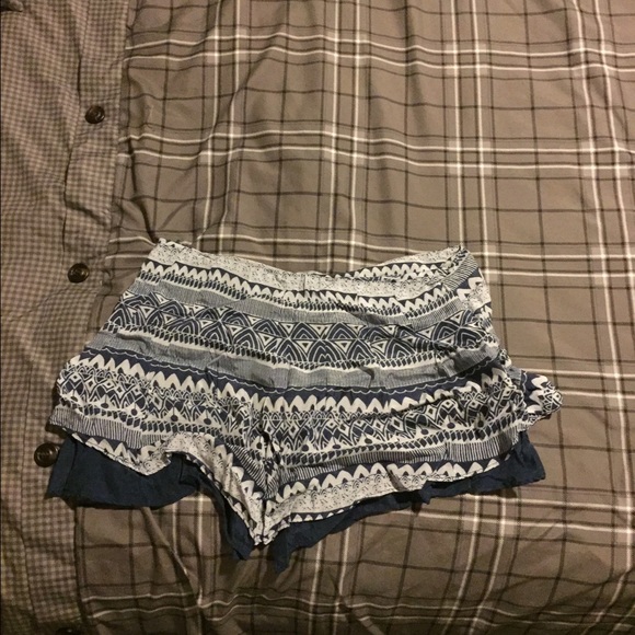 Navy and white free people shorts