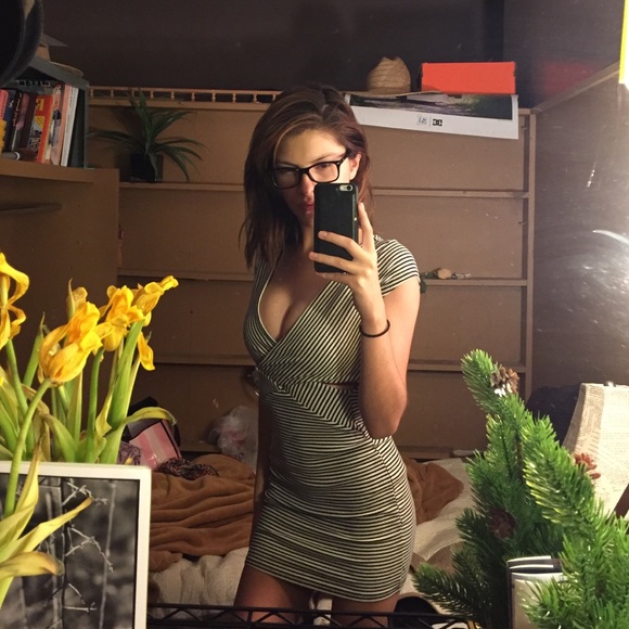 Striped Bodycon Mini Dress