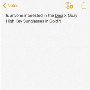 Quay X Desi High Key Glasses in gold