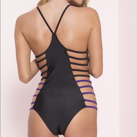 Fly nation monokini in black - Picture 2 of 2