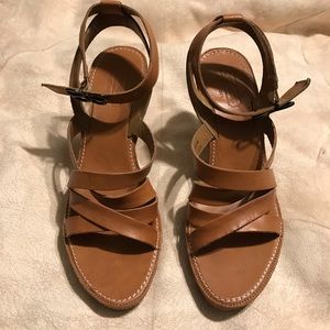 Coach Telma Saddle Sandal Butterfly Ankle strap.