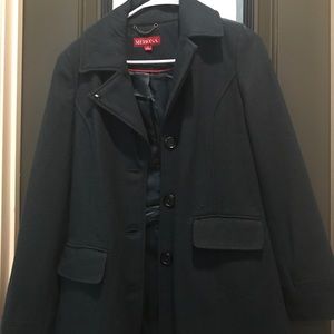 Morons size small green wool coat