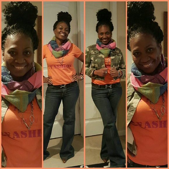 Infinity Color block scarf - Picture 4 of 4