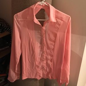 Peach colored blouse size medium