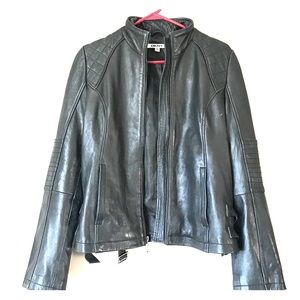 DKNY Black Leather Jacket