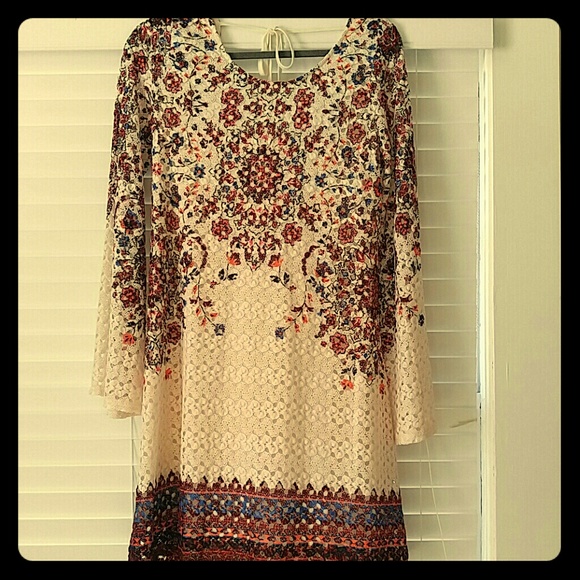 Crochet Floral Dress