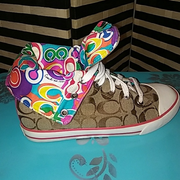 Coach Shoes - Coach Poppy Bonney High Tops Sneakers Coach Shoes - Coach Poppy Bonney High Tops Sneakers
