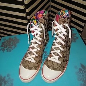 Coach Shoes - Coach Poppy Bonney High Tops Sneakers Coach Shoes - Coach Poppy Bonney High Tops Sneakers