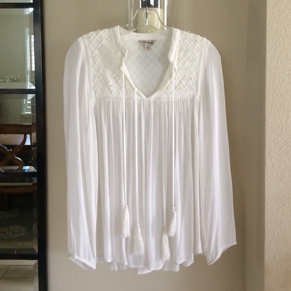 Lucky brand beaded tassel top small