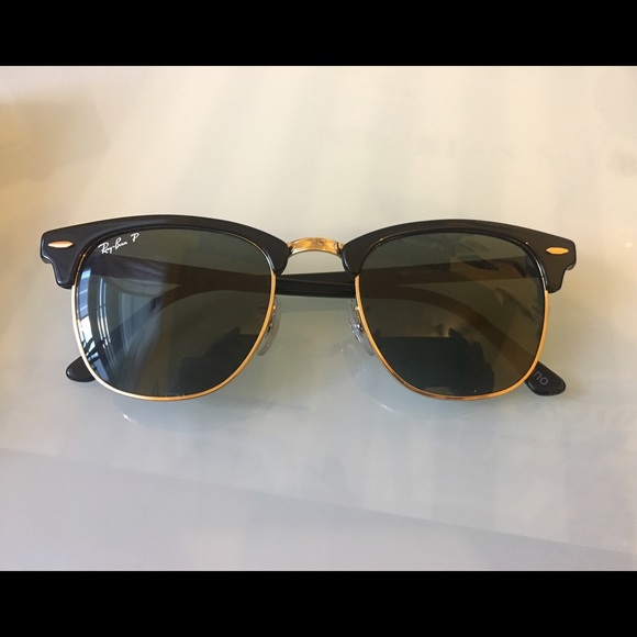Original Ray Ban Polarized Clubmaster Sunglasses - Picture 2 of 4