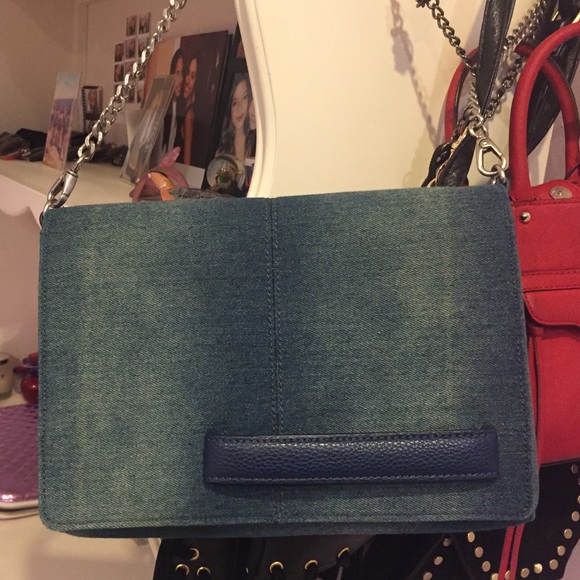 Denim washed out bag