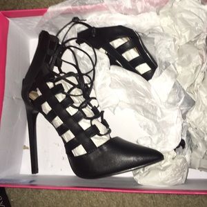 Just fab size 7 pointy toe heel