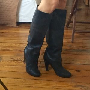 Leather boots