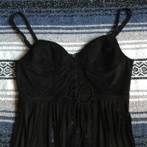 Faux suede boho crop top