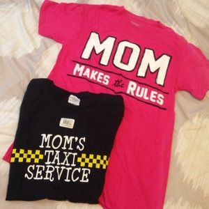 2 "mom" tee shirt bundle